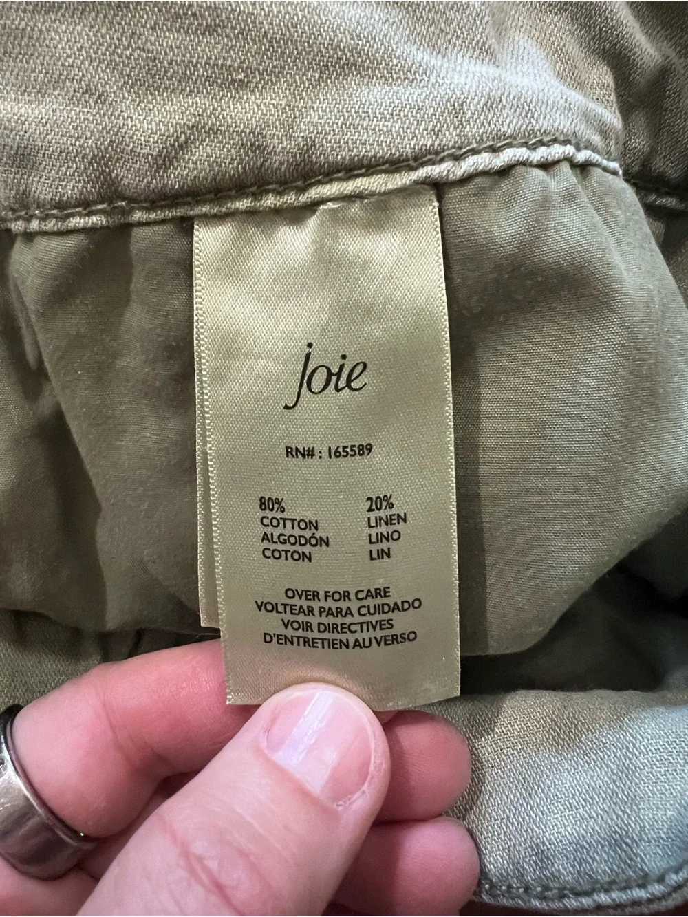 Joie High Rise Linen Blend Pleated Shorts Faded Cactus Green size medium